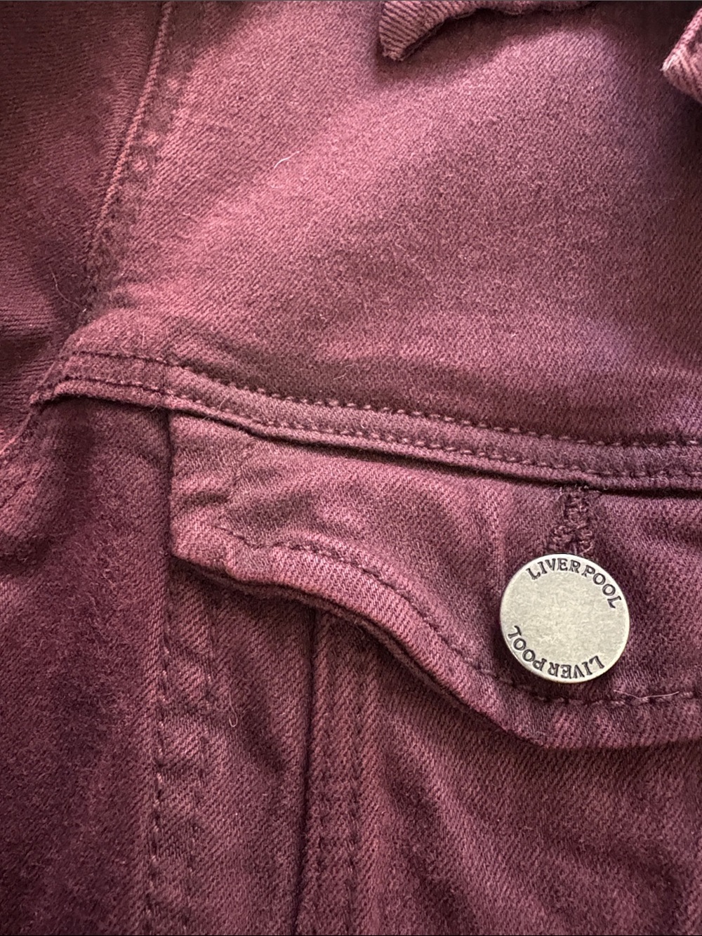 Liverpool Women's Plum Jean Jacket - Picture 3 of 8
